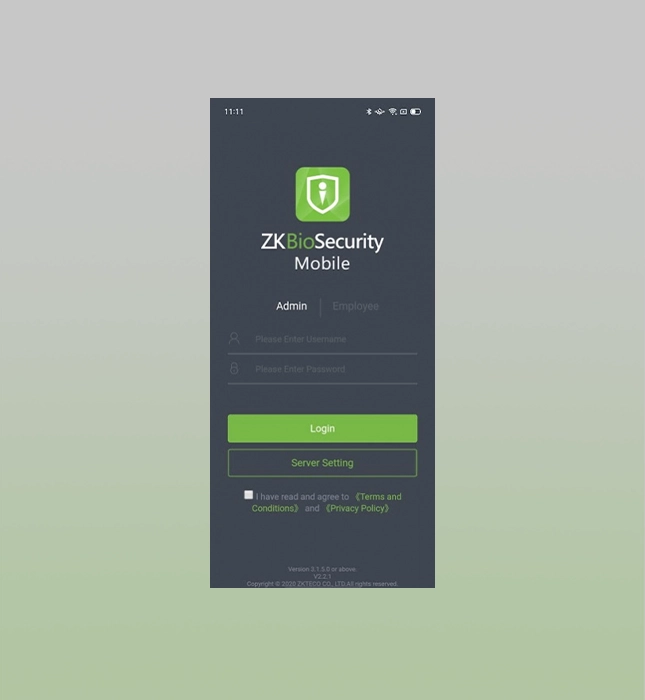 ZKTeco Access Control Panel
